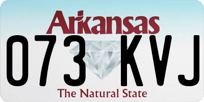 AR license plate 073KVJ