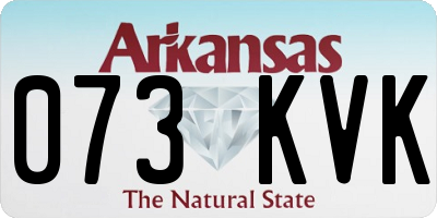 AR license plate 073KVK