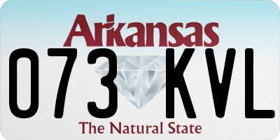 AR license plate 073KVL