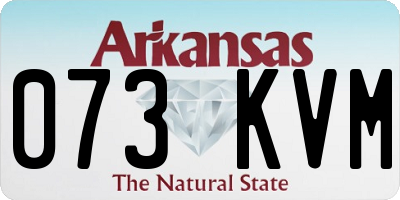 AR license plate 073KVM