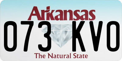 AR license plate 073KVO