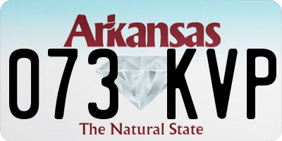 AR license plate 073KVP