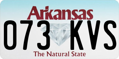 AR license plate 073KVS