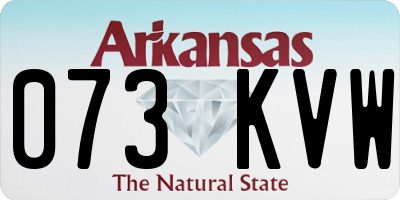 AR license plate 073KVW