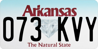 AR license plate 073KVY