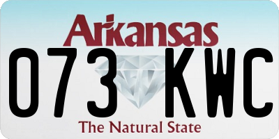 AR license plate 073KWC