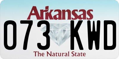 AR license plate 073KWD