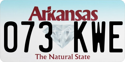 AR license plate 073KWE
