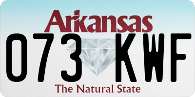 AR license plate 073KWF