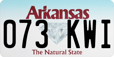 AR license plate 073KWI