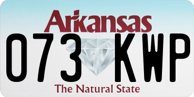 AR license plate 073KWP