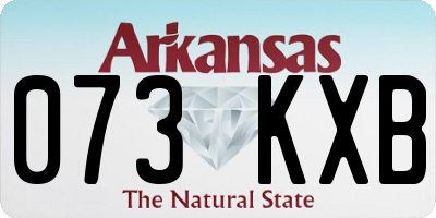 AR license plate 073KXB