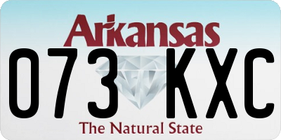 AR license plate 073KXC