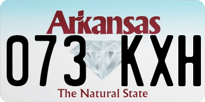 AR license plate 073KXH