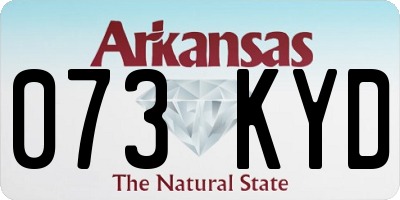 AR license plate 073KYD