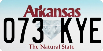 AR license plate 073KYE