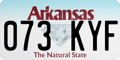 AR license plate 073KYF