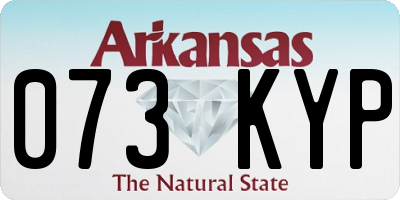 AR license plate 073KYP