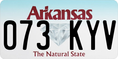 AR license plate 073KYV