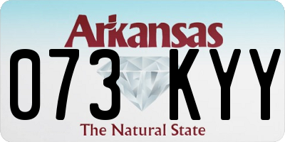 AR license plate 073KYY