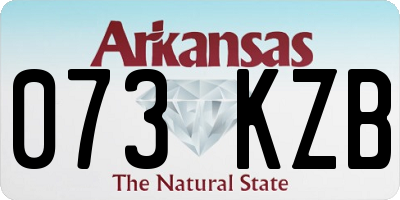 AR license plate 073KZB