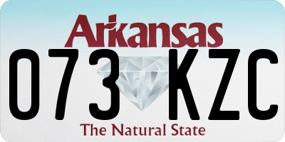 AR license plate 073KZC