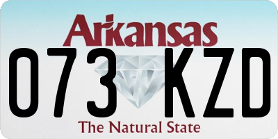 AR license plate 073KZD