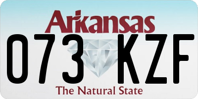 AR license plate 073KZF