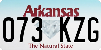 AR license plate 073KZG