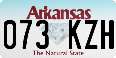 AR license plate 073KZH