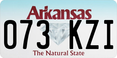 AR license plate 073KZI