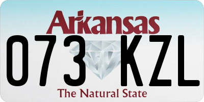 AR license plate 073KZL