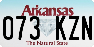 AR license plate 073KZN