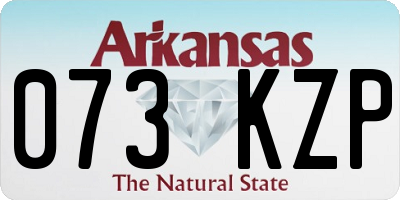 AR license plate 073KZP