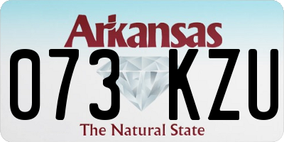 AR license plate 073KZU