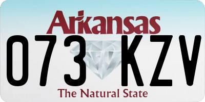 AR license plate 073KZV