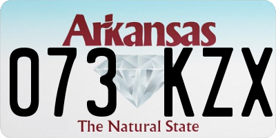 AR license plate 073KZX