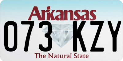 AR license plate 073KZY