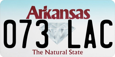 AR license plate 073LAC