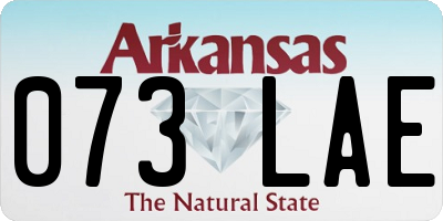 AR license plate 073LAE