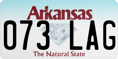 AR license plate 073LAG