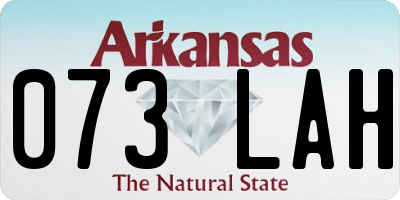 AR license plate 073LAH