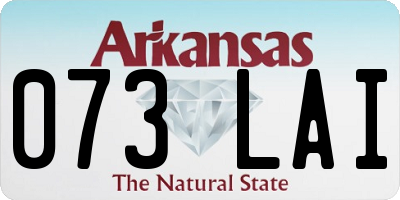 AR license plate 073LAI