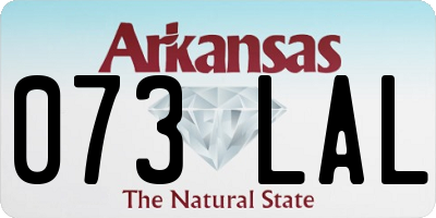 AR license plate 073LAL