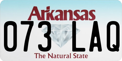 AR license plate 073LAQ