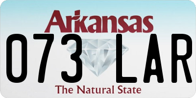 AR license plate 073LAR