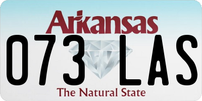 AR license plate 073LAS