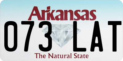 AR license plate 073LAT