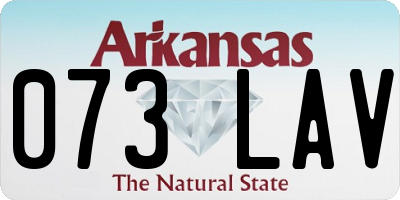 AR license plate 073LAV