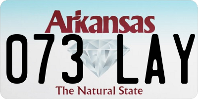 AR license plate 073LAY